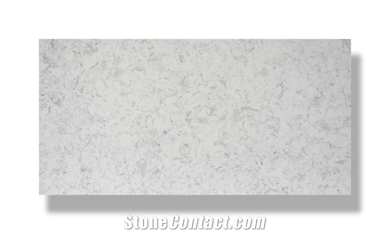 Carrara White Quartz Slabs For Wall Cladding Flooring Tiles