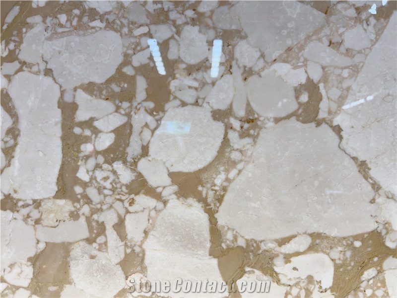 Arabescato Beige Marble Slab Tiles