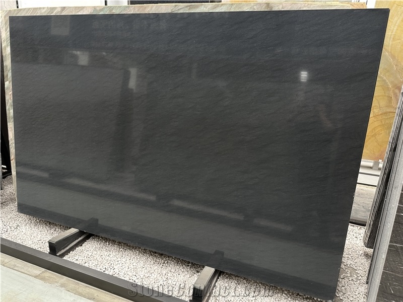 Black Vermont Quartzite Slab For Floor