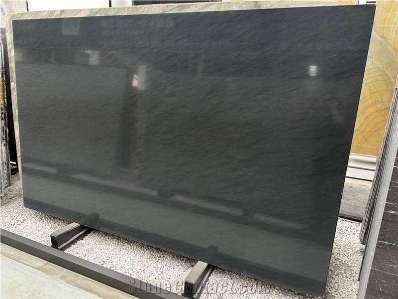 Black Vermont Quartzite Slab For Floor