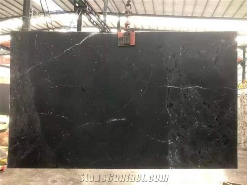 Calacatta Black Negresco Quartzite Slabs For Wall Flooring