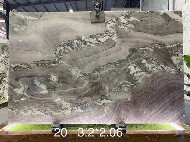 Explosion Blue Quartzite Wall Panels