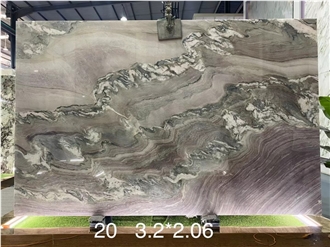 Explosion Blue Quartzite Wall Panels