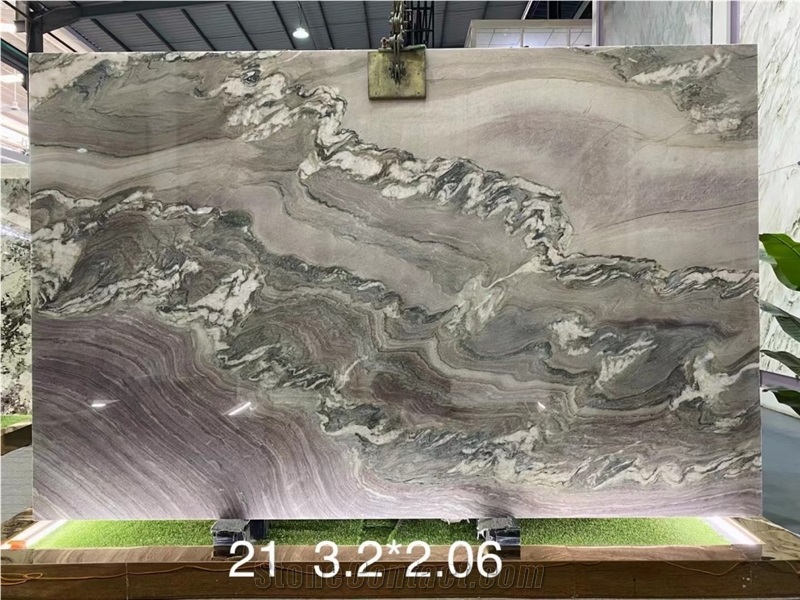 Explosion Blue Quartzite Wall Panels