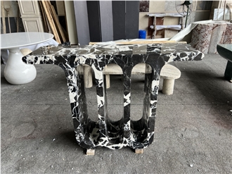 Grand Antique Marble Arches 3 Console Table Grand Antique Marble Arches 3 Console Table
