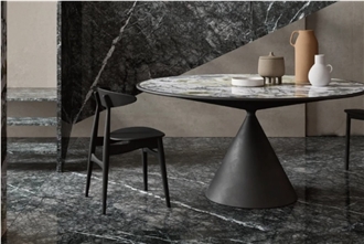Grey Stone Polished Grigio Carnico Marble Slab For Tiles