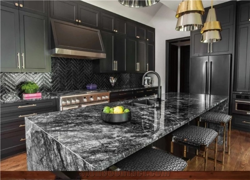 Grey Stone Polished Grigio Carnico Marble Slab For Tiles