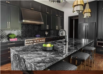 Grey Stone Polished Grigio Carnico Marble Slab For Tiles
