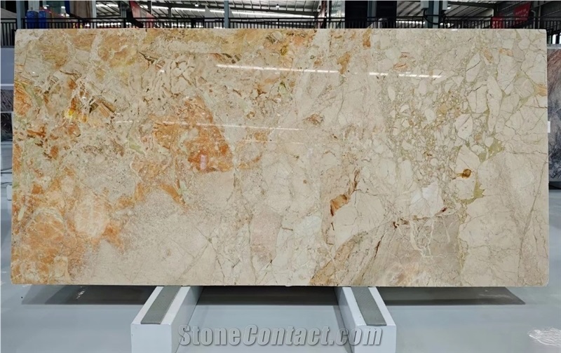 House Decoration Stone Breccia Aurora Marble Slab For Tiles