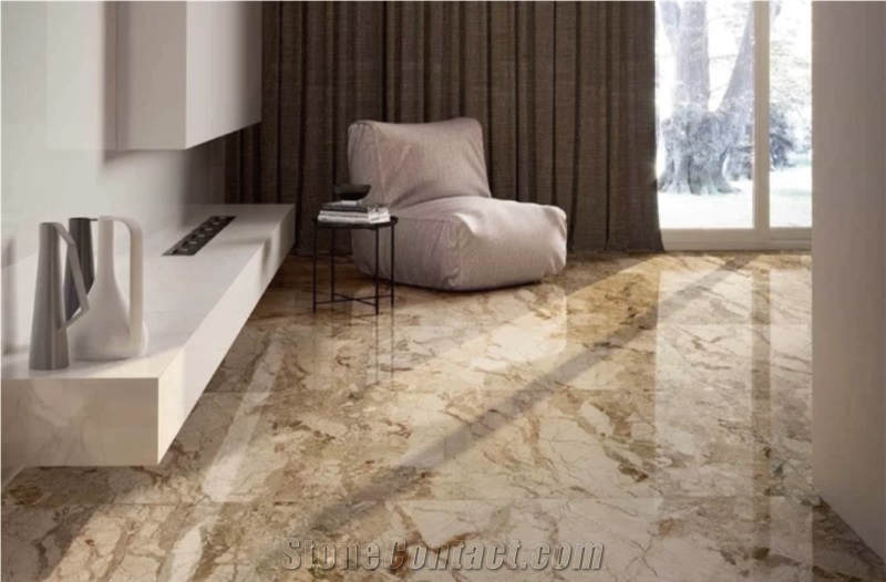 House Decoration Stone Breccia Aurora Marble Slab For Tiles