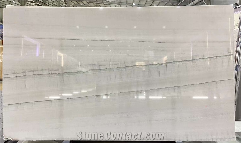 Macbeth White Spring Falls Quartzite Polished Slabs