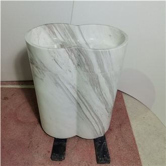 Marble Hotel Artistic Shape Standing Wash Basin