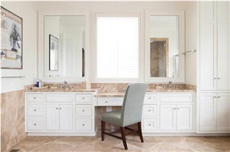 Natural Decor Stone Emperador Light Marble Slab For Tiles