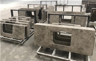 New Design Home Decoration Stone Grey Marble Countertop