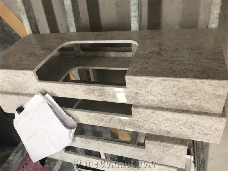 New Design Home Decoration Stone Grey Marble Countertop