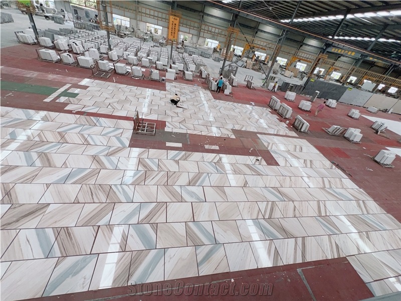 Palissandro White Marble  Vein Matching Floor Tile