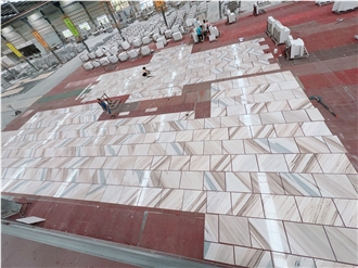 Palissandro White Marble  Vein Matching Floor Tile