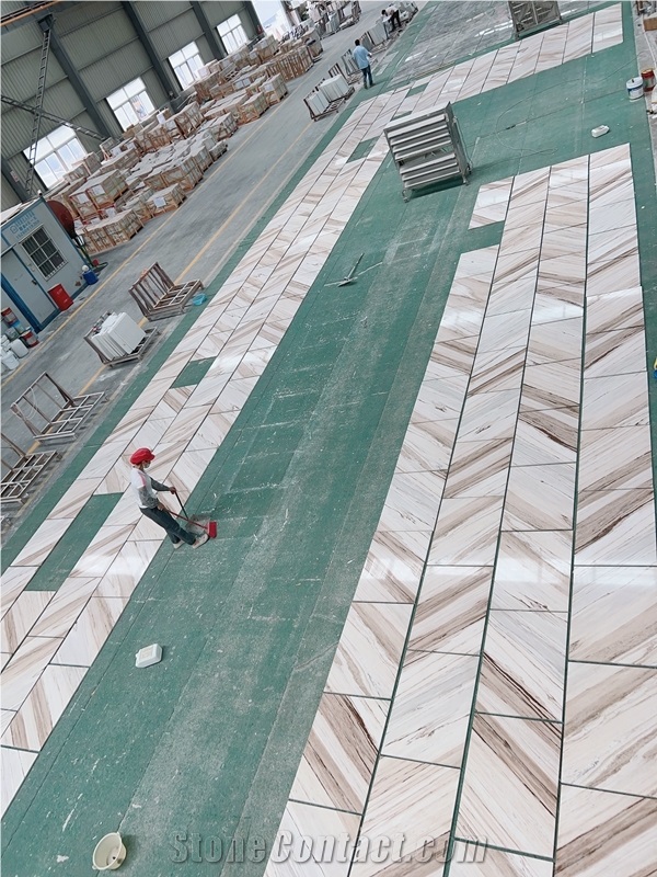 Palissandro White Marble  Vein Matching Floor Tile