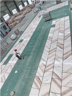 Palissandro White Marble  Vein Matching Floor Tile
