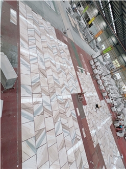 Palissandro White Marble  Vein Matching Floor Tile