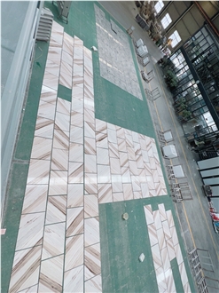 Palissandro White Marble  Vein Matching Floor Tile