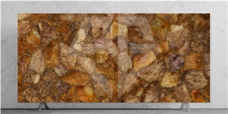 Golden Semiprecious Stone Slabs