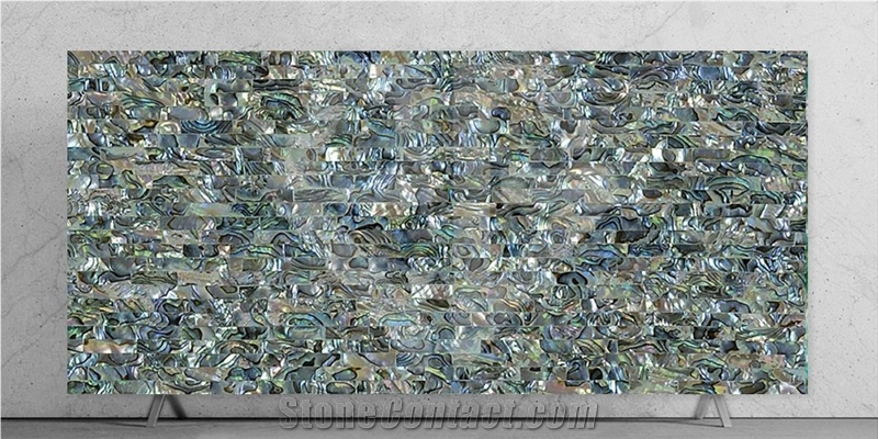 Green Abelone Semiprecious Stone Slabs