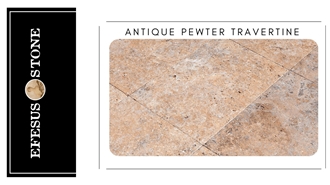 Antique Pewter Travertine Tile Slabs