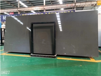 Grey Marble Vein Quartz Slabs Aftificial Stone Tile