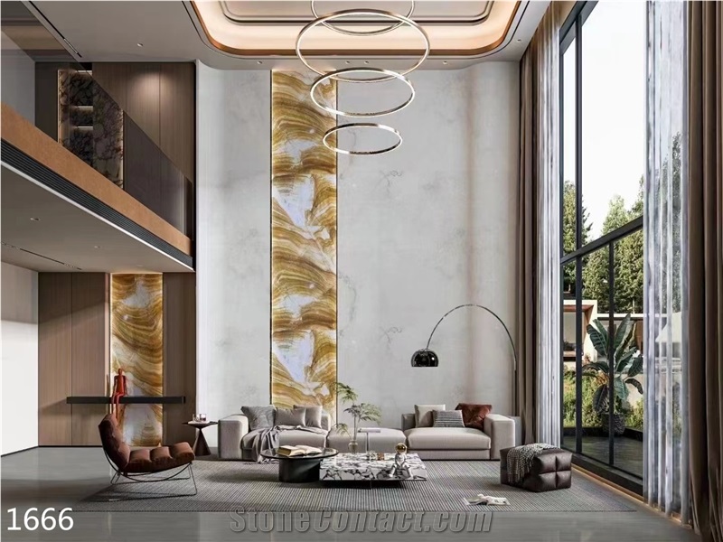 Arbo Dune Gold Marble Slabs Yellow Teak Wood Stone Tile