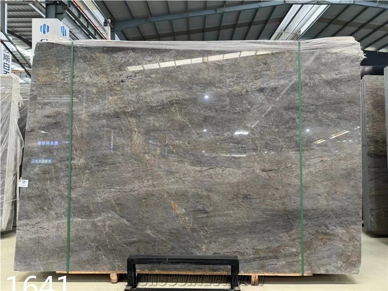 China Provence Grey Marble Tiles Gray Stone Slab Project Use