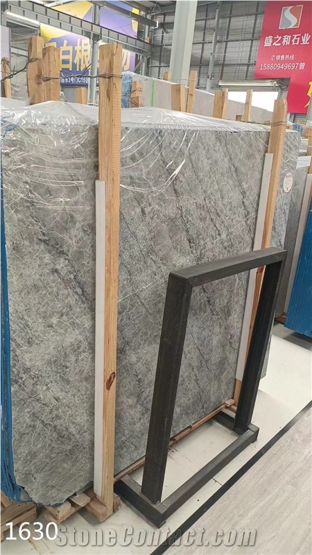 Iran Delfino Samina Marble Slabs Gray Stone Tile