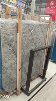 Iran Delfino Samina Marble Slabs Gray Stone Tile