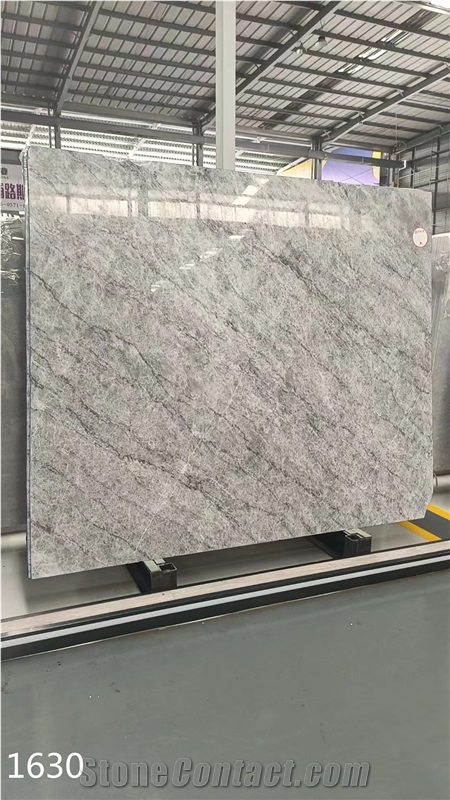 Iran Delfino Samina Marble Slabs Gray Stone Tile