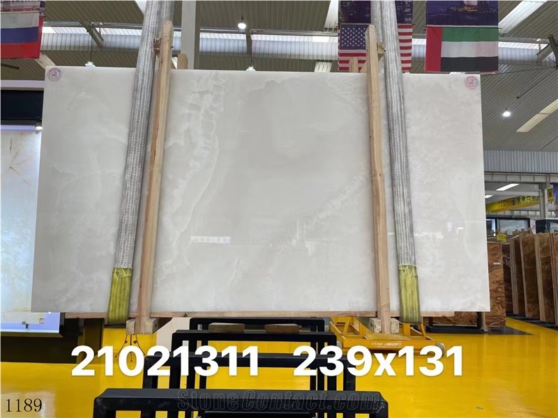 Iran Snow White Onyx Slabs