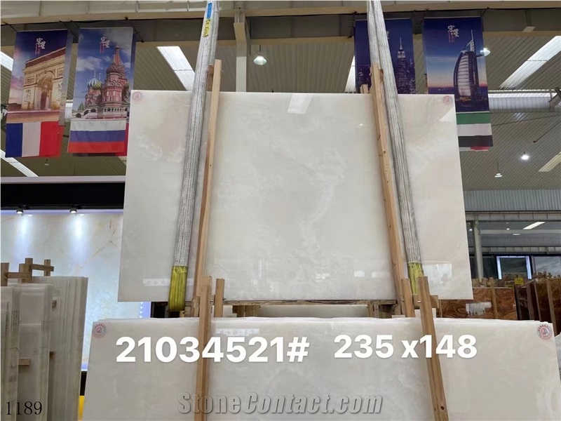 Iran Snow White Onyx Slabs