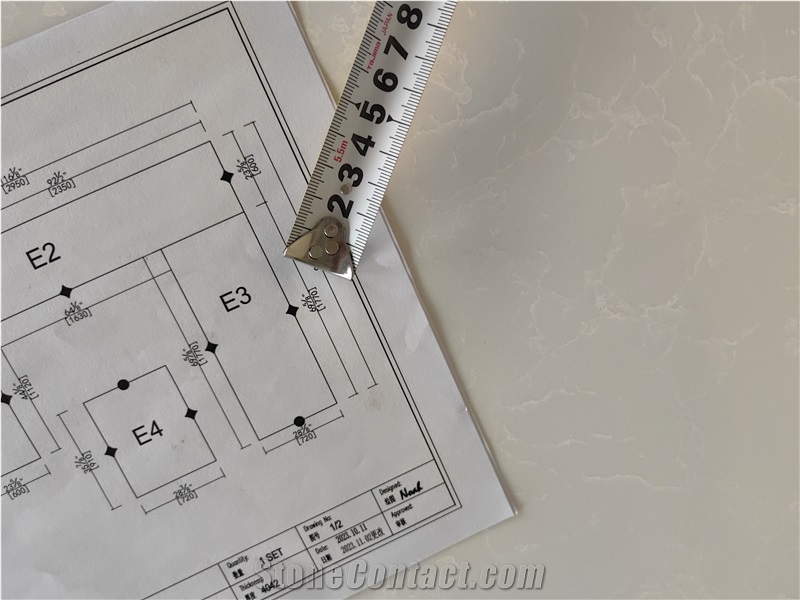 4024 Crystal White Stone Artificial Stone Countertop