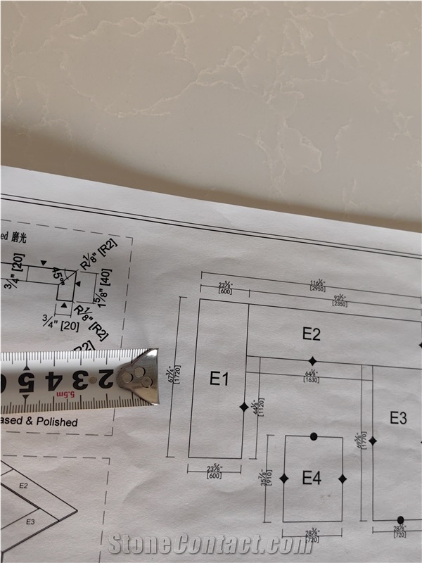 4024 Crystal White Stone Artificial Stone Countertop