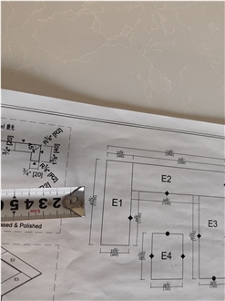 4024 Crystal White Stone Artificial Stone Countertop