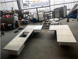 4040 Yukon White Stone   Artificial Stone Countertop