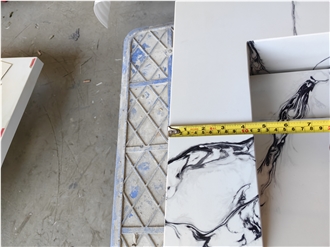 5089 Channel White Quartz  Artificial Stone Countertop