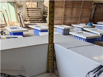 5089 Channel White Quartz  Artificial Stone Countertop