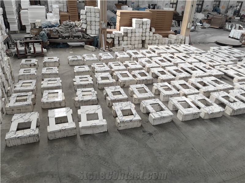 5091 Calacatta Paonazzo Quartz  Artificial Stone Countertop