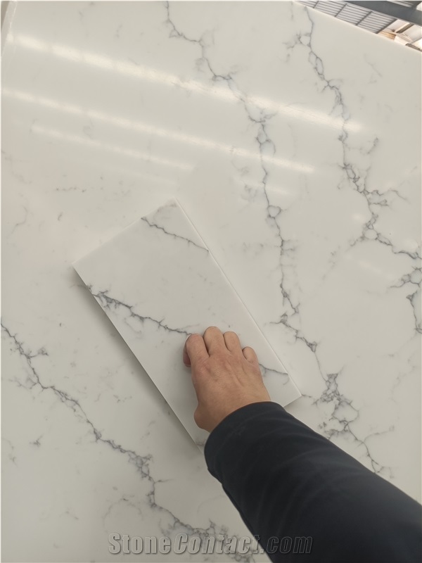 Quartz 5015 Venatino Statuario  Artificial Stone Slabs