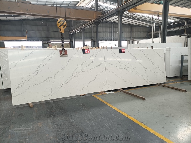 Quartz 5015 Venatino Statuario  Artificial Stone Slabs