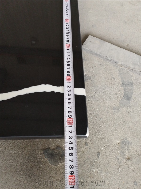 Quartz Tops 5024 Nero Statuary Artificial Stone Countertop