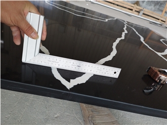 Quartz Tops 5024 Nero Statuary Artificial Stone Countertop