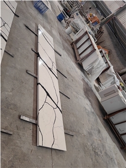 White Quartz 5070 San Louis Artificial Stone Countertop