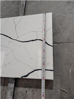 White Quartz 5070 San Louis Artificial Stone Countertop