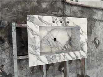 GOLDTOP Italy Arabescato Vanity Tops For Villa Bathroom
